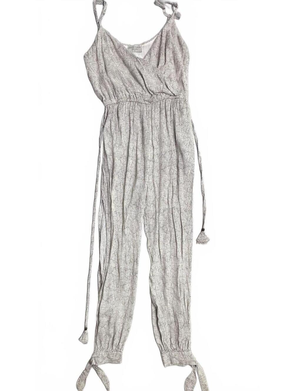 Dress Forum Womens S Boho Printed Tie Strap Jumpsuit - Picture 3 of 7